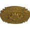 Ekena Millwork Southampton Ceiling Medallion (Fits Canopies up to 2 3/4"), Hand-Painted Gold, 16 3/8"OD x 1 3/4"P CM17SOGLS - alternate 3
